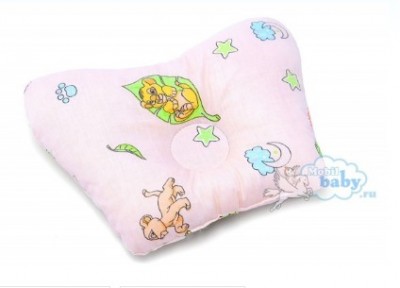  Ортопедическая подушка-бабочка для новорожденного, львята, 0-6 мес.